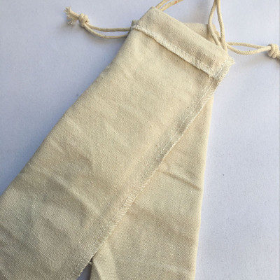 工厂定制批发棉布吸管袋 麻布束口袋 吸管收纳袋 7*24cm棉麻布袋