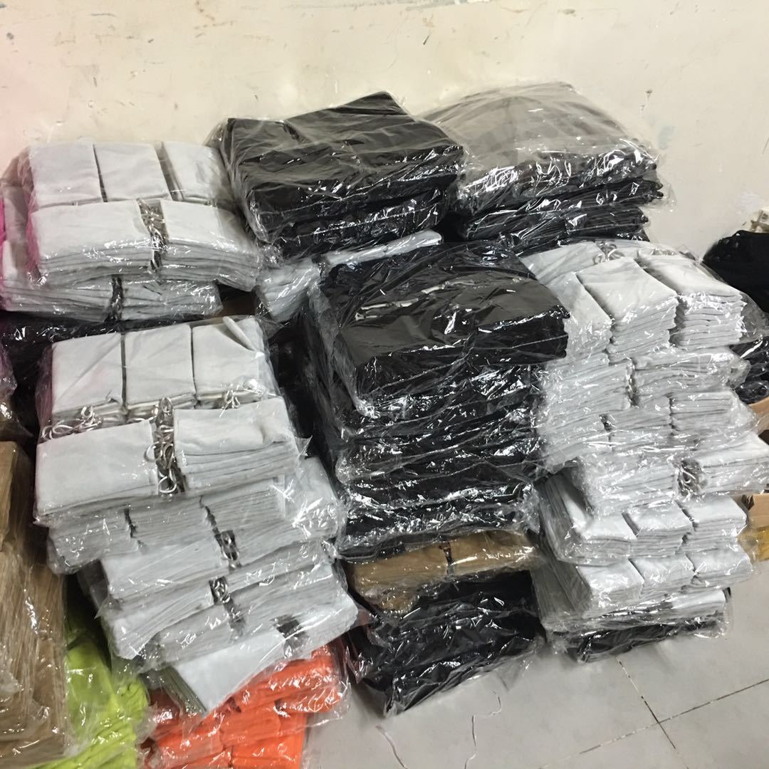 儿童运动跳绳束口袋 涤纶收纳袋 黑色抽绳袋跳皮筋产品包装袋工厂