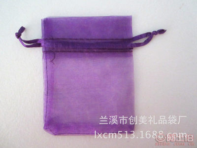 【创美厂家直销珍珠纱布袋抽绳束口欧根纱袋透明礼品饰品化妆品袋现货】兰溪市创美礼品袋厂 - 产品库